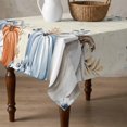 thumbnail image 4 of Blue Pumpkin Fall Table Cloth Waterproof Tablecloths, Thanksgiving Eucalyptus Leaves Beige Tablecloth Dining Table Cover for Kitchen Party Tabletop Outdoor, Square Tablecloth 60x60 Inch, 4 of 9