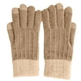 thumbnail image 1 of Winter Touchscreen Stretch Thermal Gloves Warm Wool Knitted Thick Fleece Lined, 1 of 5