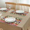thumbnail image 3 of Pioneer Flower Floral Print Pattern Summer Placemats Table Placemats Set Of 4-Linen Kitchen Washable Placemats Table Mats 12x18 Inch Non-Slip Heat Resistant, 3 of 5