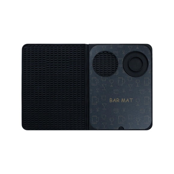 Silicone Draining Mat,Bar Counter Drip Mat,Glassware Drying Mat,Non Slip Drain Mat,Kitchen Sink Mat,Hygienic Drying Mat,Thickened Insulation Mat,Easy Clean Silicone Mat,Oil Water Repellent Mat