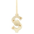 thumbnail image 6 of 24k Gold Plated Hanging Christmas Tree Dollar Sign Spinner Ornament w/ Matashi Crystals, 6 of 6
