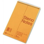 National Brand : Standard Spiral Steno Book, Gregg Rule, 6 x 9, Green, 80 Sheets per Pad -:- Sold as 2 Packs of - 1 - / - Total of 2 Each by National