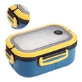 thumbnail image 2 of Lunch Box Contenedor De Aislamiento De Doble Capa Con Cuchara Tenedor Para Estudiantes Trabajadores De Oficina, 2 of 8