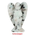 thumbnail image 1 of Estatua de ángel de la guarda de 1,5 pulgadas, amatista natural, cuarzo rosa, cristal curativo, figura tallada, decoración del hogar, artesanía de piedra, adorno para habitación, 1 of 5