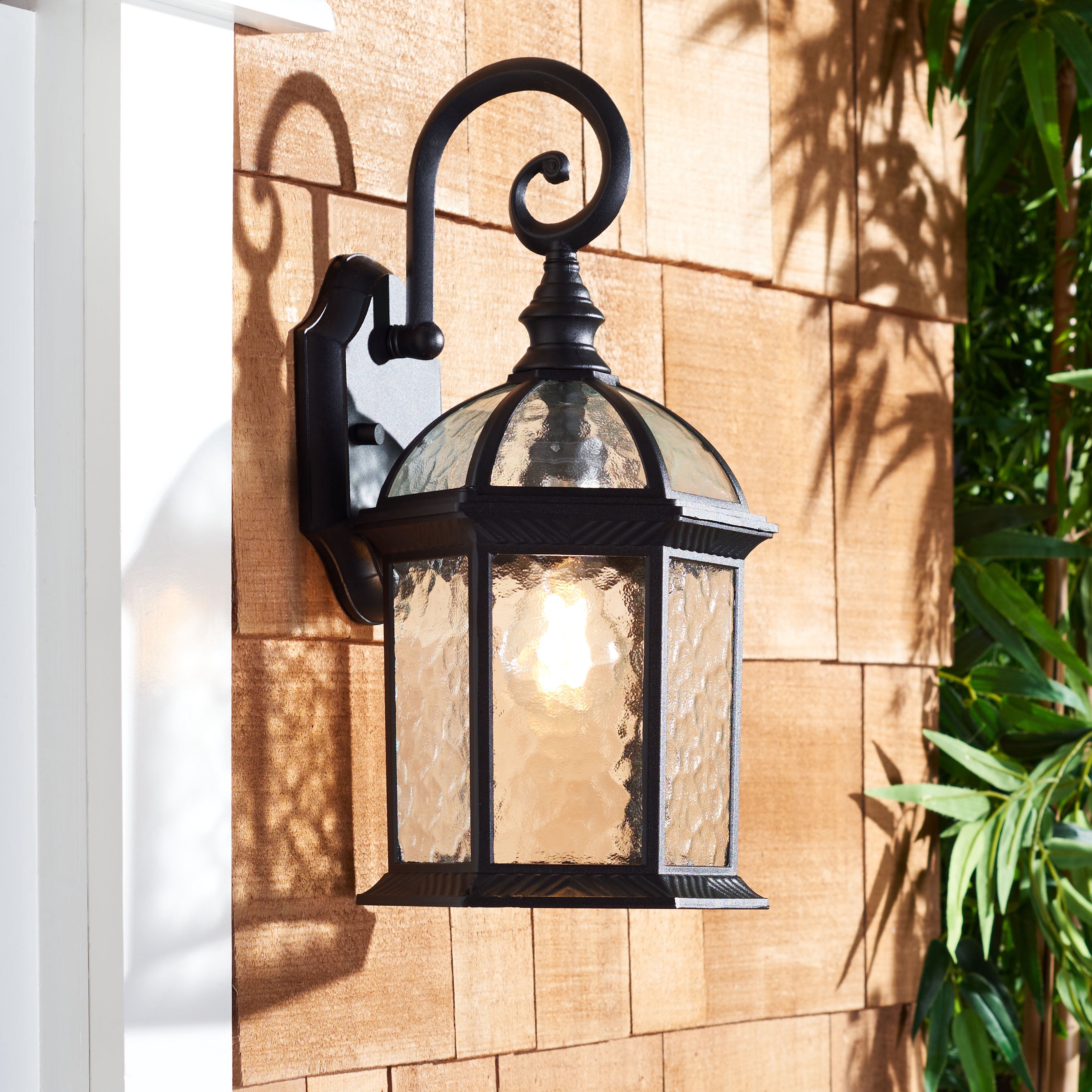 SAFAVIEH Falyn 2-Light A19 Black Steel Wall Sconce with Black Shade, Set of 2
