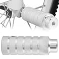 thumbnail image 2 of Heavy-Duty Bicycle Footrests, Silver Sturdy Steel Rear Foot Pegs for Bike Stunts, 2 of 8