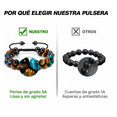 thumbnail image 2 of Buena Suerte Pulsera Joyeria  Wünd Obsidiana Hematita Ojo De Tigre, 2 of 5