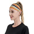 thumbnail image 3 of Balery Colorful Pastel Stripes Sports Headbands for Men,Moisture Wicking Workout Headband, Sweatband Headbands for Running,Cycling,Football, 3 of 9