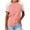 Pink, variant on Womens Tops Summer Short Sleeve Shirts Raglan Striped T-Shirts Light Blue M