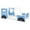 Blue, variant on YANSHE Twin Size Bed Frame Car-Shaped, Floor Bed Frame With Wheels And Doors, Wooden Construction, Car Bed Frame, Slats Supports, No Box Spring Needed