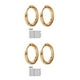 thumbnail image 3 of Pendientes de aro Qarigey de plata para mujer Acero inoxidable, 3 of 6
