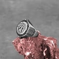 thumbnail image 3 of K-KED Viking Tree of Life Totem Fashion Hip Hop Vintage Versatile Rings Size 7-13-9, 3 of 6