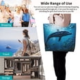 thumbnail image 6 of Kdxio Ocean Dolphin Fish School Casual Tote Bags Women Big Capacity Shoulder Bag for Women Travel Shoulder Bags Handbags, 6 of 6