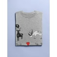 thumbnail image 3 of Storybook Style Deers T-Shirt Women -Image by Shutterstock, Female Small, 3 of 4