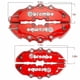 thumbnail image 1 of Cubiertas de pinza de freno estilo 3D, color rojo, 4 Uds., kits universales delanteros y traseros de disco de coche, 1 of 2