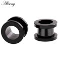 thumbnail image 1 of 1 unidad de tapones para los oídos y túneles de acero inoxidable 316L, Piercings para las orejas, expansor de pendientes atornillados, medidores de oreja, Piercings de joyería para el cuerpo Tan Jianjun unisex, 1 of 2