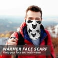 thumbnail image 7 of Neck Warmer Scarf, Artistic Cat Face Black Soft Headband Hair Sock Head Wrap Headwear Face Mask Neck Gaiter, Magic Scarf Bandana Cold Weather Scarf for Men Women, 7 of 7