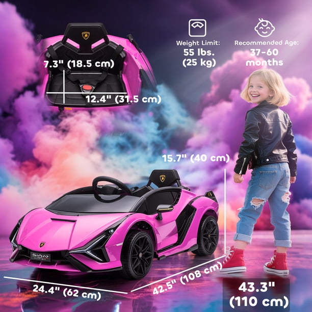 Aosom Compatible 12V Battery-powered Kids Electric Ride On Car Toy