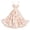 Orange, variant on Women's Long Dress French Retro Floral Print Elegant Intellectual Wrap Dress with Belt