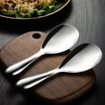 thumbnail image 6 of steel rice spoon for serving rice . Z1M2 X6H9 F9B9, 6 of 9