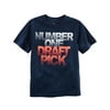 Carters Baby Clothing Outfit Boys Number One Draft Pick Graphic Tee Sports T-shirt Blue