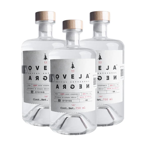Paquete de 3 Mezcal Oveja Negra 750 ml