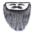 thumbnail image 1 of Bigote falso, facial, barba falsa para Halloween, fiestas para hombres y mujeres, 1 of 9
