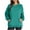 Green, variant on Womens Sweatshirts Round Neck Gray Pullover Long Sleeve New Casual Solid Color Casual Fall Winter Clothes