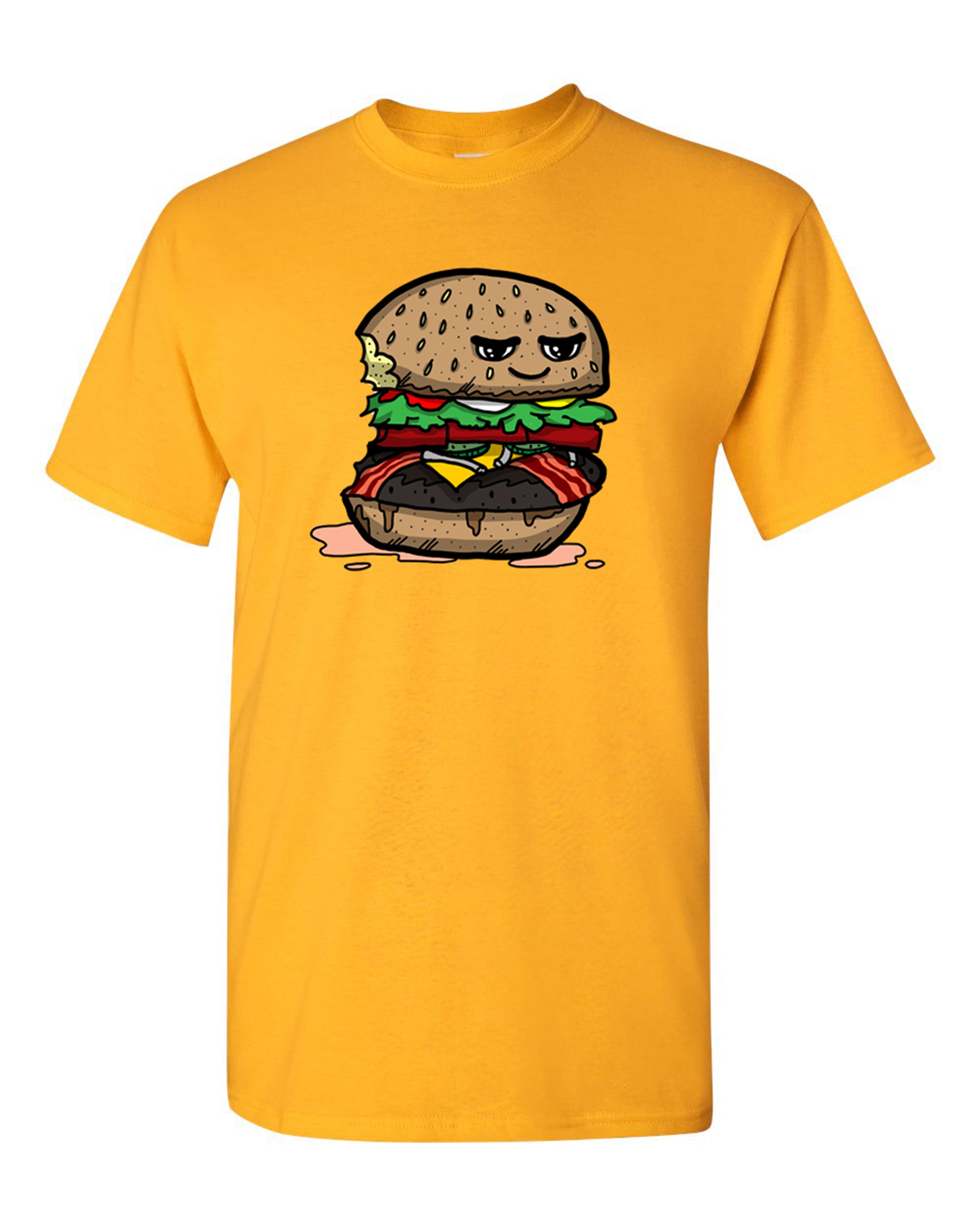 City Shirts Too Cute To Eat Bacon Cheese Burger Adult Dt T