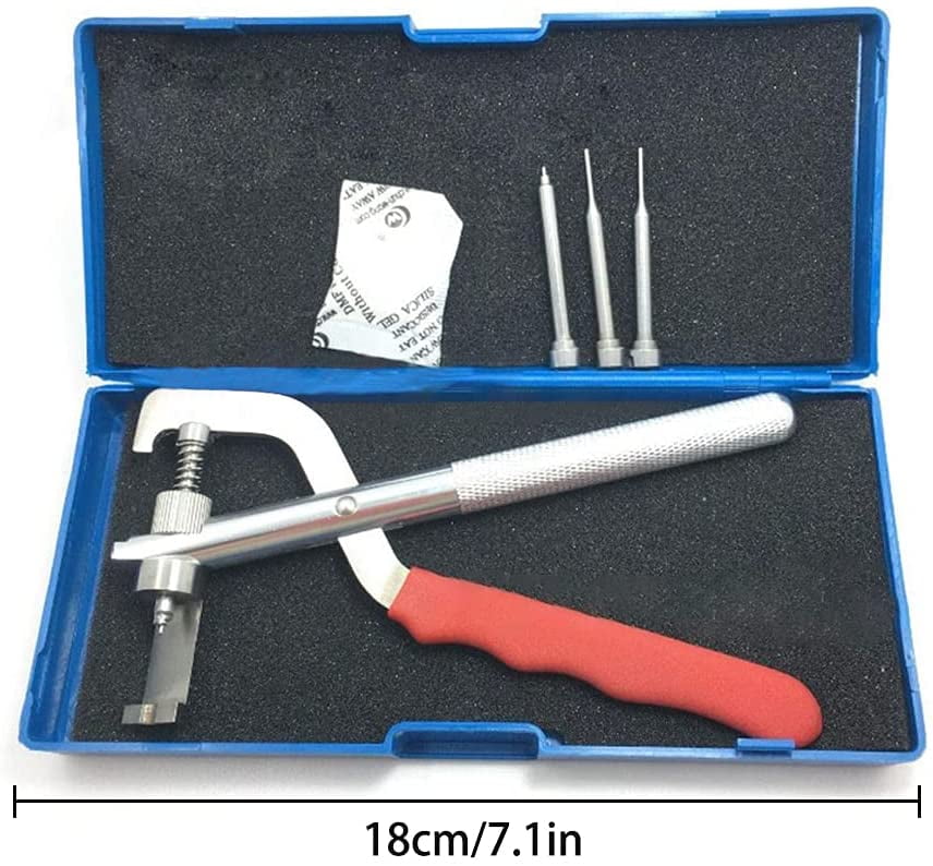 Car Key Blade Pin Disassembling Clamp Pilers Lock Tools Set Kit & Box Universal 