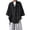Black, variant on Ticikt Men's Satin Jacquard Kimono Cardigan, Short‑Sleeve Japanese‑Style Wrap Jacket with Side Tie Pockets for Casual Streetwear & Loungewear,Black