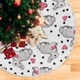 thumbnail image 5 of FMSHPON Easter Happy Easter Cute Bunny Xmas Christmas Tree Skirt Stand Mat for Holiday Party Decoration Indoor Outdoor 48 inches, 5 of 6