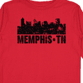 thumbnail image 4 of Inktastic Memphis city Skyline with Grunge Boys or Girls Long Sleeve Toddler T-Shirt, 4 of 5