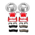 thumbnail image 2 of PowerStop Rear Z23 Evolution Sport Brake Pad and Rotor Kit with Red Powder Coated Calipers Fits: CHEVROLET GMC Select Models KC2041, 2 of 4