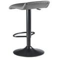 thumbnail image 6 of Winsome Wood Tarah 2-Pc Adjustable Swivel Stool Set, Black & Slate Gray Finish, 6 of 10