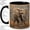 Black, variant on Elephant Wildlife Accent Mug, 11oz Ceramic Coffee Cup for Animal Lovers
