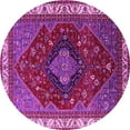 thumbnail image 1 of Ahgly Company Indoor Round Persian Pink Traditional Area Rugs, 8' Round, 1 of 4