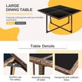 thumbnail image 4 of Vineego 5 Pieces Patio Dining Sets Outdoor Conversation Sets Wicker Patio Sectional Sofa with Tempered Glass Table(Beige), 4 of 8
