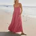 thumbnail image 2 of Chbgutlmr Summer Dresses for Women Sleevless Maxi Dress Scoop Neck Full Length Long Dress Casual Flowy Beach Sundress, 2 of 6