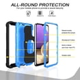 thumbnail image 2 of Galaxy A32 5G Case - Heavy Duty Protective Hybrid Rugged Kickstand Shockproof Case Protective Cover with Ring Holder for Samsung Galaxy A32 5G, B, 2 of 7