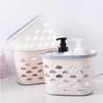thumbnail image 2 of White Portable Storage Basket for Bathing Cloths Made of Durable PP Material with Multi Holes Design 2 Pcs, 2 of 8