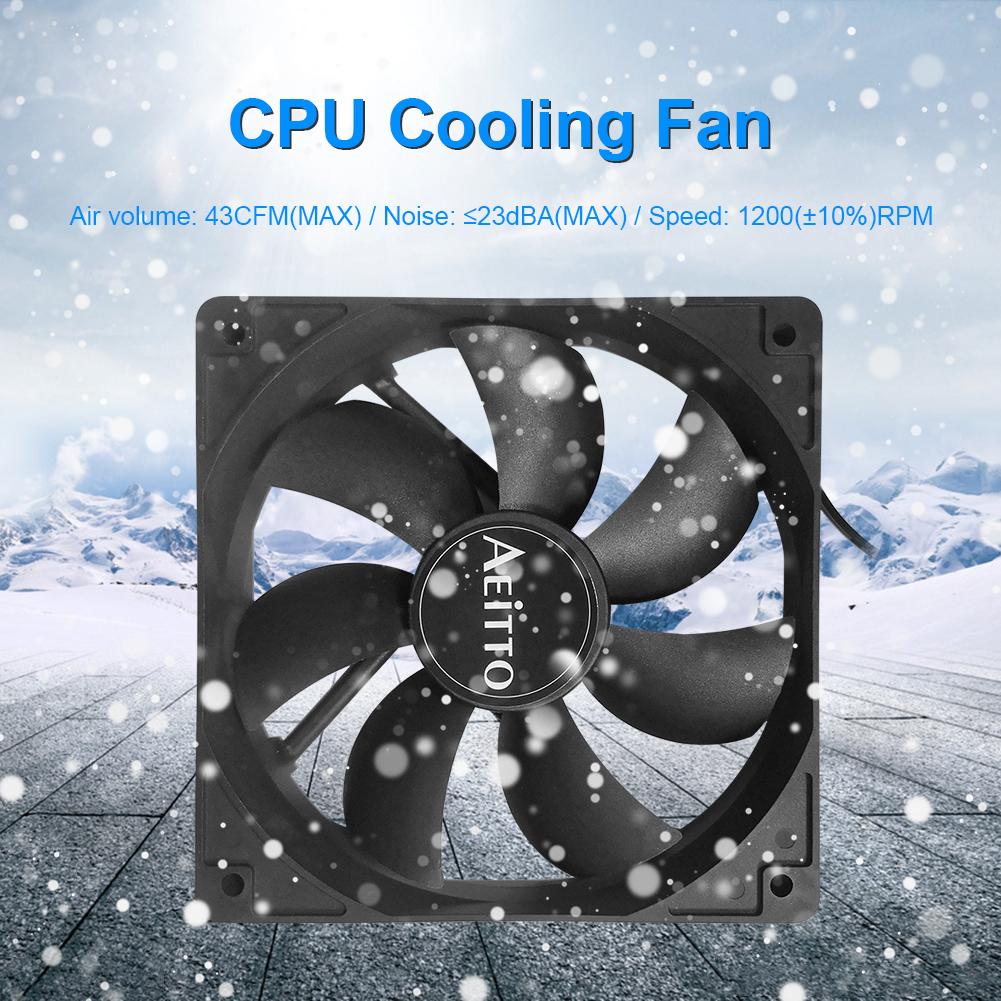 120mm 4 Pin PC Computer Case Cooling CPU Cooler Fan DC 12V Silent ...