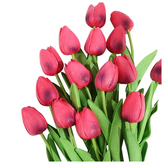 Clearance Artificial flowers under $5,10PC Artificial Flower Latex Real Bridal Wedding Bouquet Home Decoration