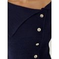 thumbnail image 5 of Off Shoulder Button Detail Sweater, 5 of 5