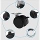thumbnail image 4 of Ruedas para muebles, 8 piezas de ruedas giratorias de nailon con freno, universales que no dejan marcas, 4 of 4