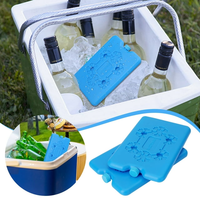 Produit de Stockage Alimentaire 2 Pcs Pack de Planche à Glace Mince Déjeuner Réutilisable Outils de Glace Continus & Amélioration de la Maison 200ML 2 Pcs