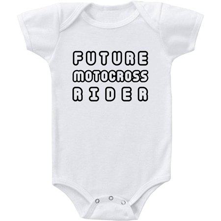 

Future Motocross Rider Baby Infant Toddler Bodysuit One Piece 12 Months