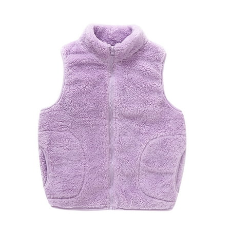 

TAIAOJING Toddler Jacket Kids Boys Girls Winter Solid Zippered Thicken Warm Coat Outwear 7-8 Years
