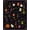 Black, Pattern 1, variant on ODIKA 2'x3' Ultra-Soft Accent Mat, Black Purple Enchanted Nighttime Whimsy Design Mystical Motifs with Candles, Cauldrons, Washable, Bare feet friendly, Easy Care Indoor rug for Bedside, Footrest