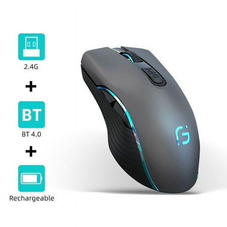 VicTsing Wireless Bluetooth Mouse Dual Mode with 2.4GHz Wireless Transmission Ergonomic Mouse for PC Laptop Computer DPI